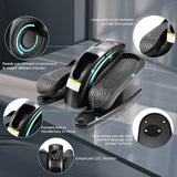 ANCHEER Under Desk Elliptical Machine – Quiet Pedal Exerciser for Seniors, Office & Home, Low-Impact Seated Leg Workout Equipment, Smart LCD Display, Remote Control